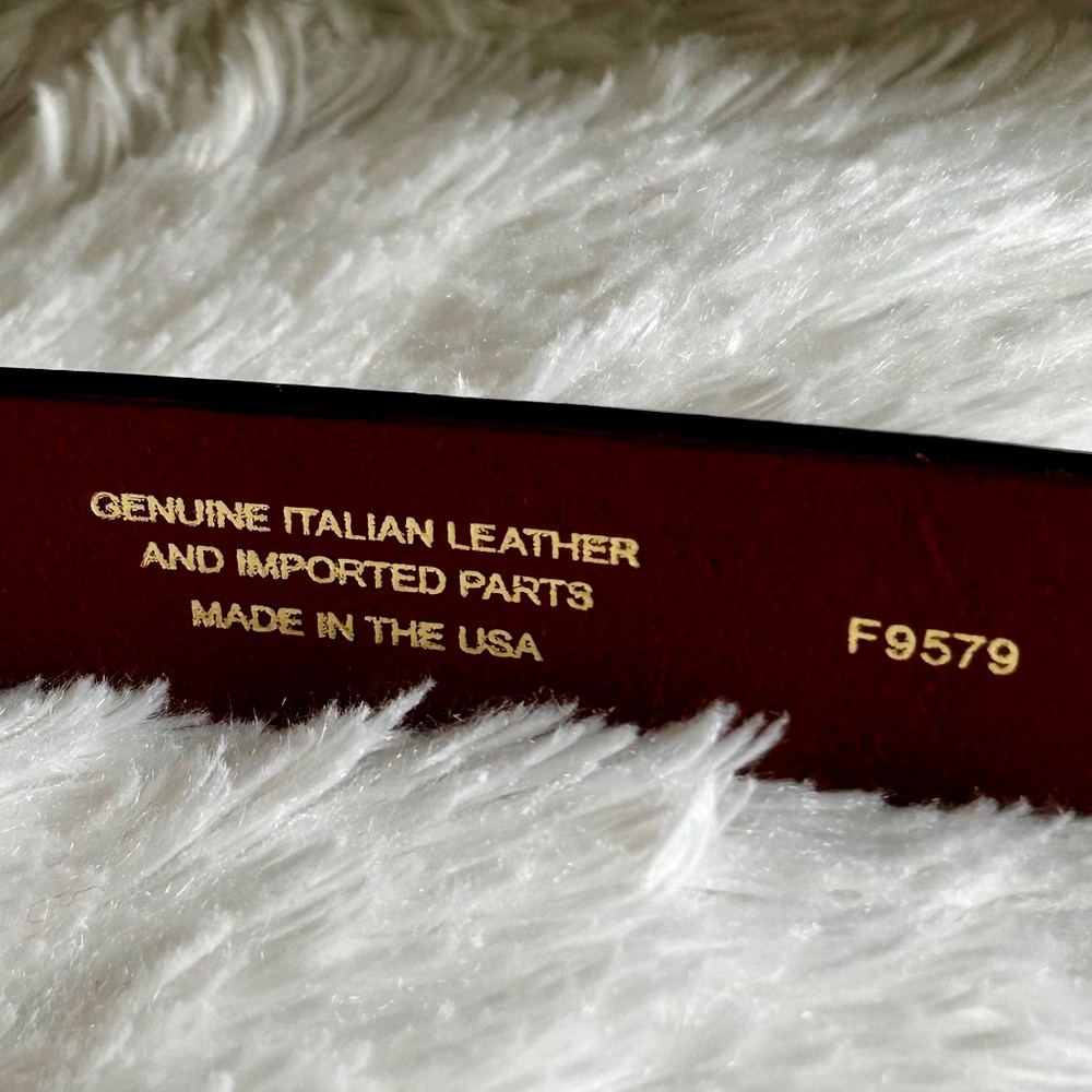 J. Crew Brown Leather Belt with Gold Buckle - Picture 5 of 9
